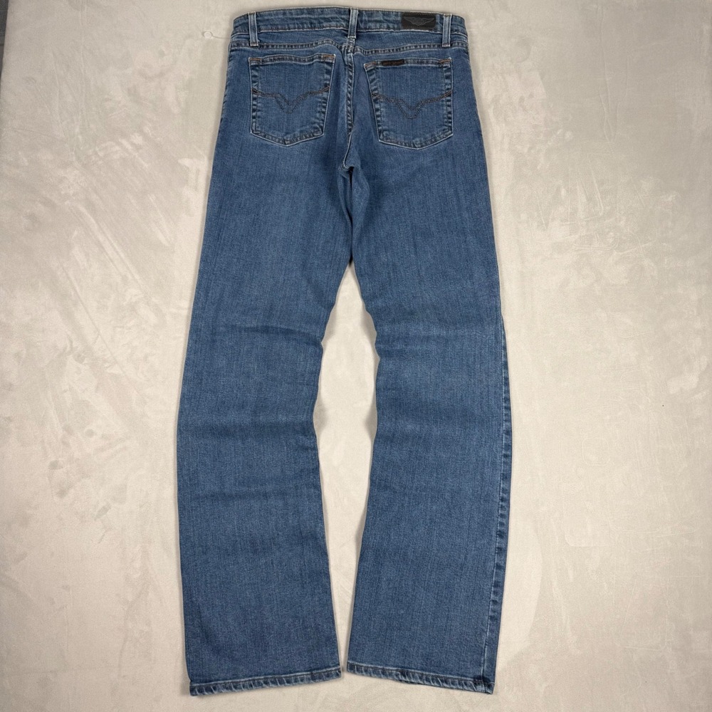 Y2K Womens Harley-Davidson MotorClothes Embroidered Straight Leg Jeans 8 Tall